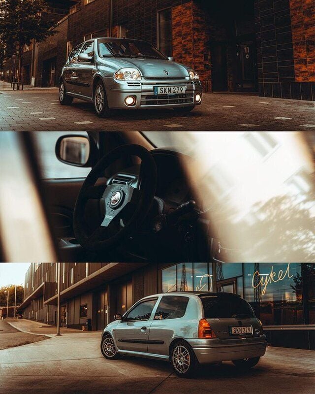 Grå Begagnad 2001 Renault Clio II R.S. Halvkombi | 65 000 kr - Bild 1/4