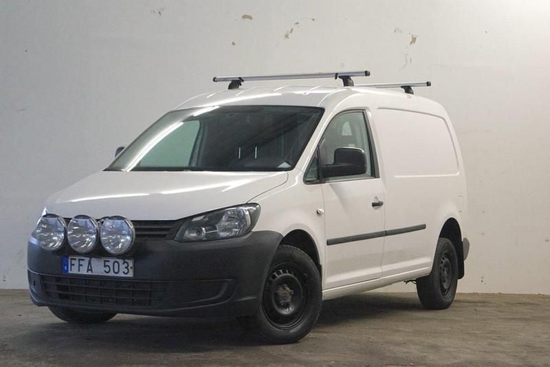 Vit Begagnad 2014 VW Caddy Maxi Minibuss | 98 900 kr (Marknadspris) - Bild 1/4