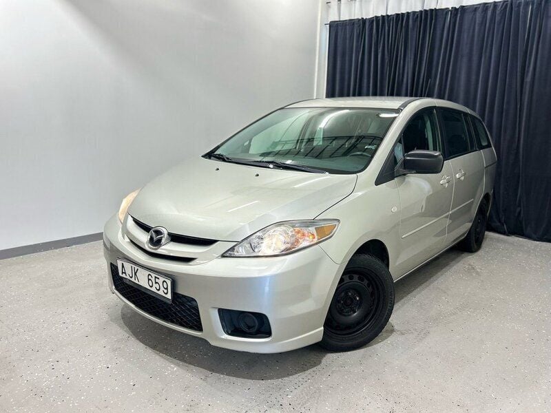 Silver Begagnad 2006 Mazda 5 Minibuss | 54 900 kr (Lite dyr) - Bild 1/2