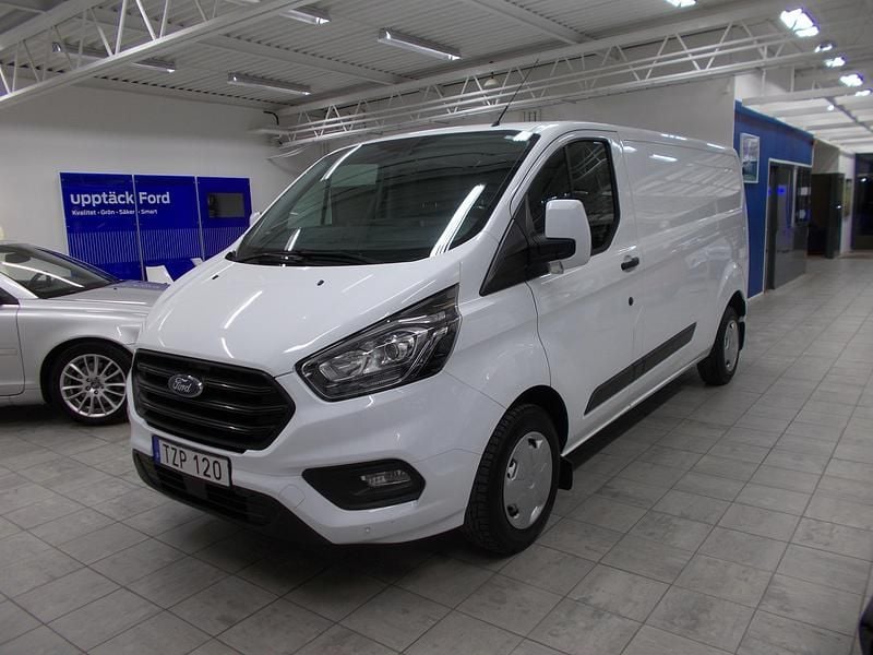 Vit Begagnad 2018 Ford Transit Custom Pickup | 309 400 kr - Bild 1/4