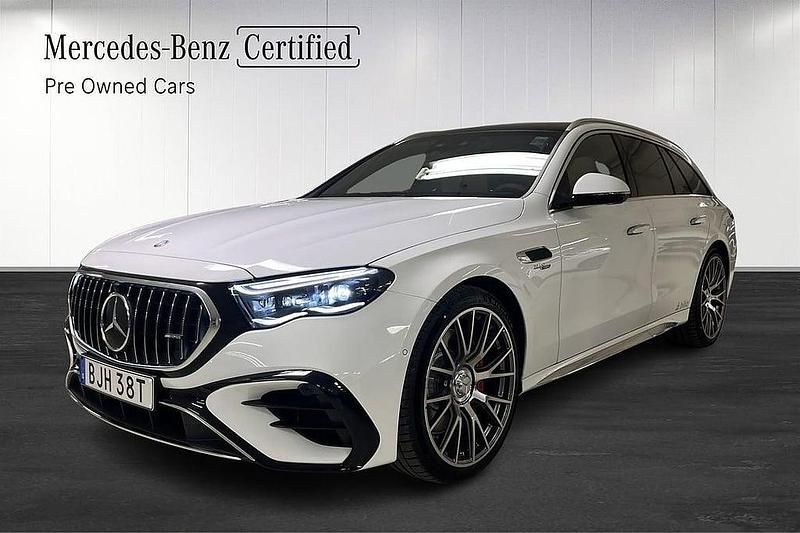 Vit Begagnad 2025 Mercedes E53 AMG Premium Plus Kombi | 1 179 900 kr - Bild 1/4