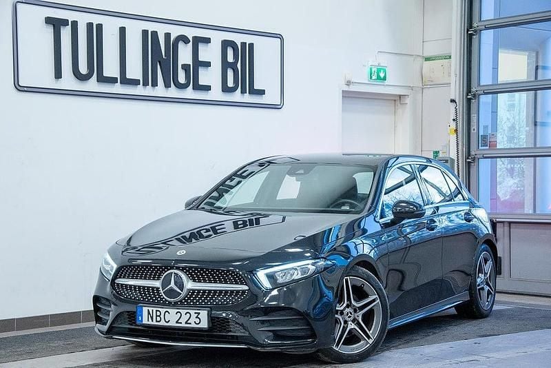 Begagnad Mercedes A200 AMG 163 HK (119 kW) 2020 Svart Halvkombi
