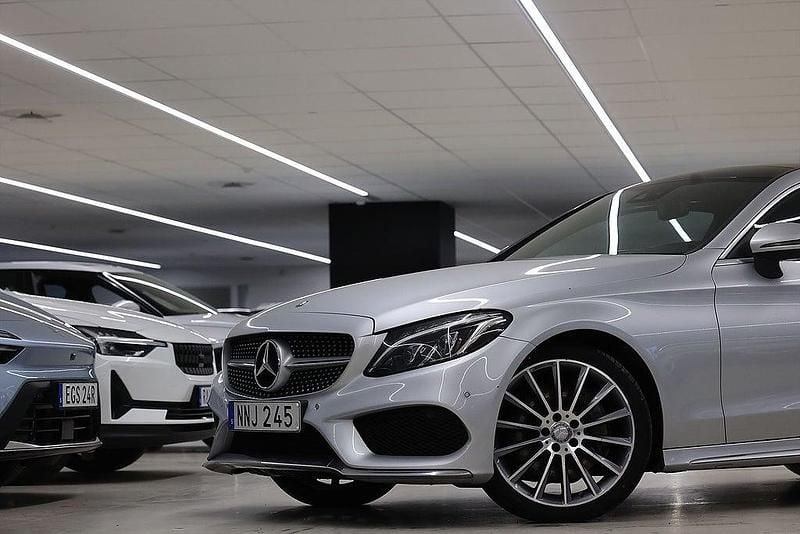 Begagnad Mercedes C300 AMG 245 HK (180 kW) 2016 Silver Sportkupé
