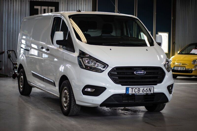 Vit Begagnad 2021 Ford Transit Custom Van | 219 900 kr (Marknadspris) - Bild 1/4