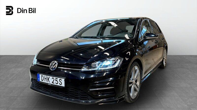 Svart Begagnad 2019 VW Golf VII R-line Plus Halvkombi | 229 900 kr (Lite dyr) - Bild 1/4