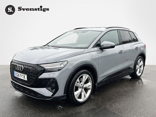 Kiselgrå Begagnad 2021 Audi Q4 e-tron S-Line SUV | 319 900 kr (Bra pris) - Bild 1/4