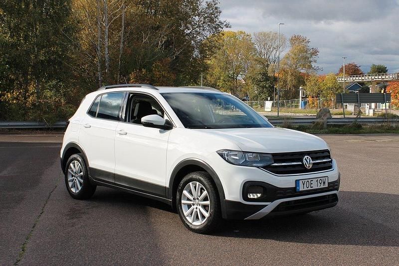 Vit (pure white) Begagnad 2019 VW T-Cross SUV | 164 800 kr (Lite dyr) - Bild 1/4