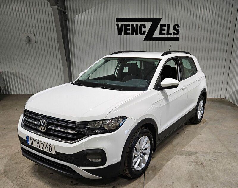 Vit Begagnad 2020 VW T-Cross SUV | 149 000 kr (Marknadspris) - Bild 1/4