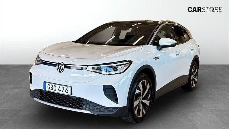 Vit (white) Begagnad 2022 VW ID.4 Pro Performance SUV | 309 900 kr (Bra pris) - Bild 1/4