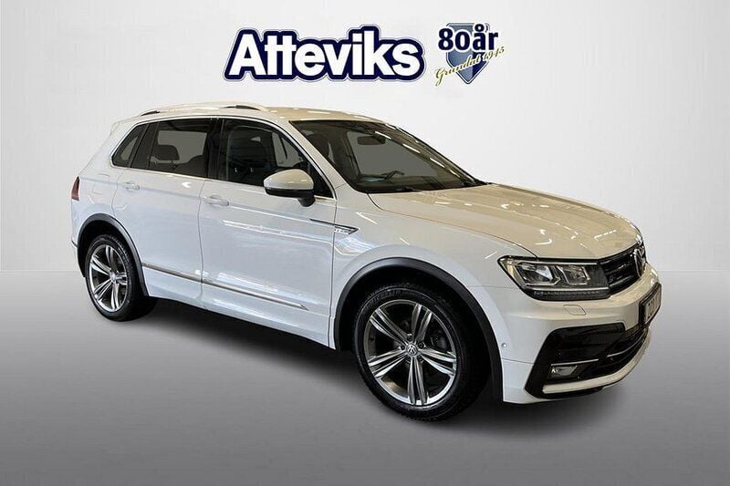 Vit Begagnad 2017 VW Tiguan R-line SUV | 229 900 kr (Dyr) - Bild 1/4