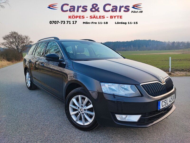 Svart Begagnad 2016 Skoda Octavia Ambition Kombi | 69 900 kr (Marknadspris) - Bild 1/4