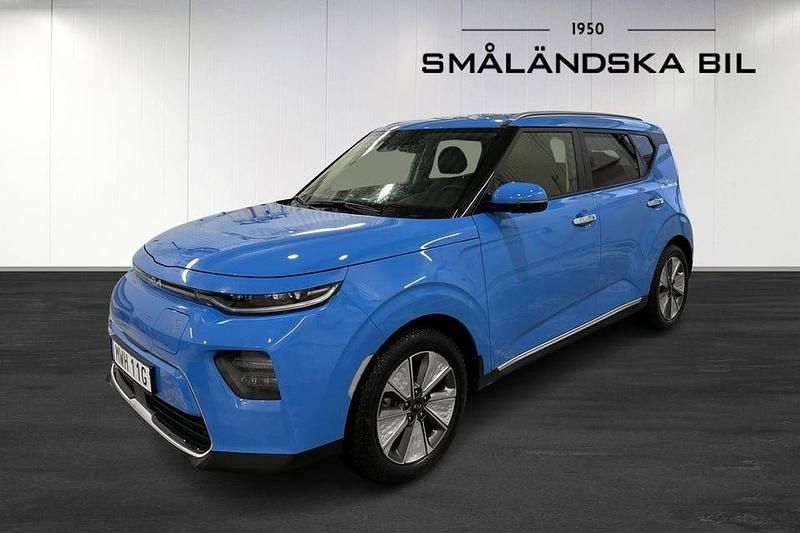 Blå Begagnad 2022 Kia Soul EV Advance SUV | 309 000 kr (Lite dyr) - Bild 1/4