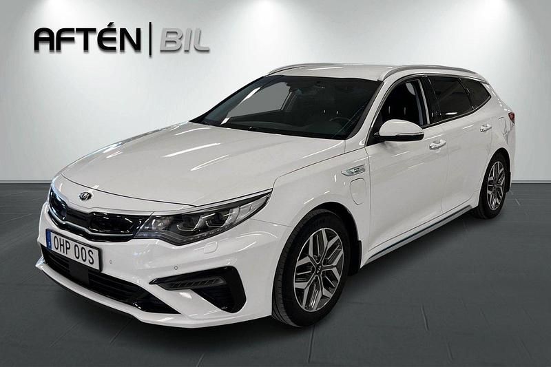 Vit Begagnad 2019 Kia Optima Hybrid Advance Sedan | 214 900 kr (Marknadspris) - Bild 1/3