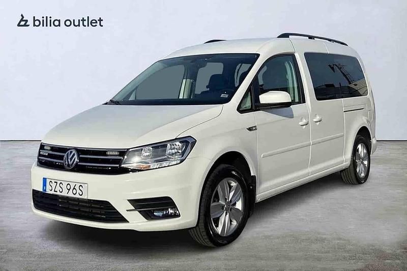 Vit Begagnad 2019 VW Caddy Maxi Life Life Minibuss | 229 900 kr - Bild 1/1