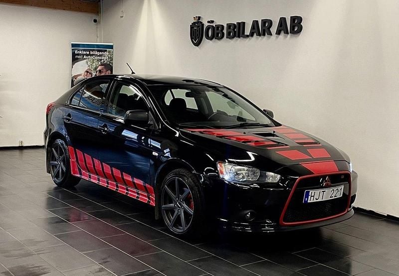 Svart Begagnad 2010 Mitsubishi Lancer Sportback Halvkombi | 79 900 kr - Bild 1/4
