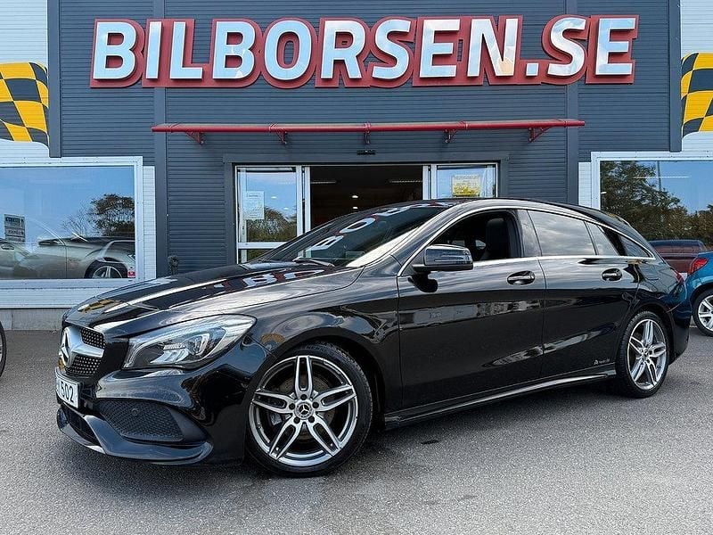 Svart Begagnad 2017 Mercedes CLA180 Shooting Brake AMG Kombi | 195 000 kr (Lite dyr) - Bild 1/4