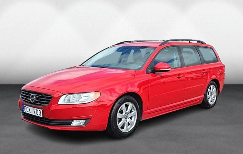 Röd Begagnad 2014 Volvo V70 Kinetic Kombi | 99 900 kr (Marknadspris) - Bild 1/4