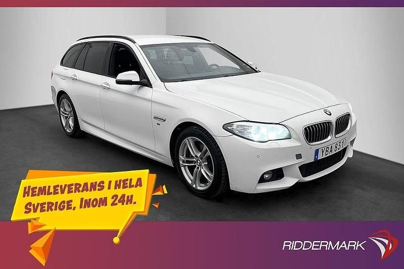 Vit Begagnad 2015 BMW 520 M Sport Kombi | 139 800 kr (Lite dyr) - Bild 1/3