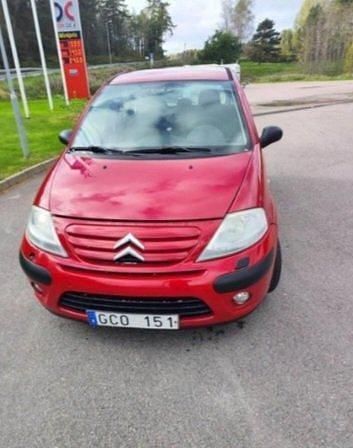 Röd Begagnad 2008 Citroën C3 Halvkombi | 13 900 kr (Bra pris) - Bild 1/4