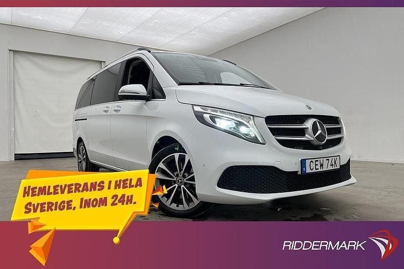 Vit Begagnad 2020 Mercedes V300 Avantgarde Minibuss | 509 800 kr (Superpris) - Bild 1/3