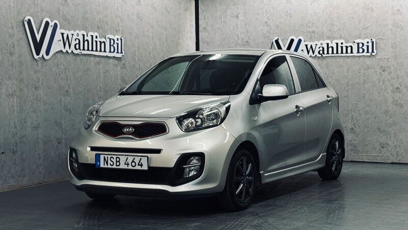 Grå Begagnad 2015 Kia Picanto Halvkombi | 74 900 kr (Marknadspris) - Bild 1/4