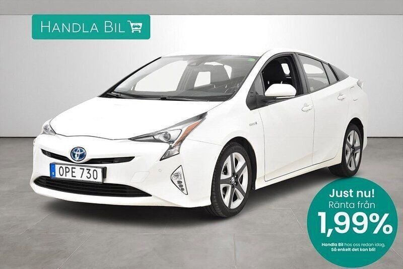 Vit Begagnad 2016 Toyota Prius Halvkombi | 179 900 kr (Marknadspris) - Bild 1/3