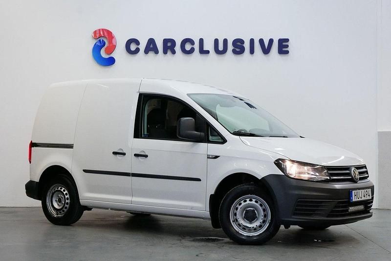 Vit Begagnad 2018 VW Caddy Minibuss | 89 900 kr (Marknadspris) - Bild 1/4
