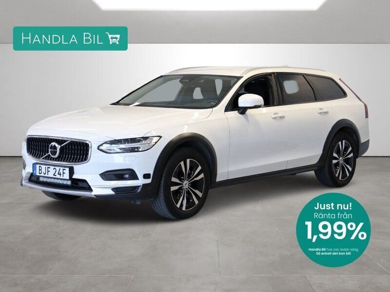 Vit Begagnad 2021 Volvo V90 CC Momentum Kombi | 399 900 kr (Lite dyr) - Bild 1/4