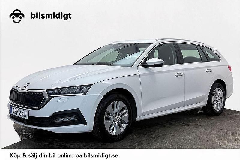 Vit Begagnad 2020 Skoda Octavia Ambition Kombi | 243 900 kr (Marknadspris) - Bild 1/3