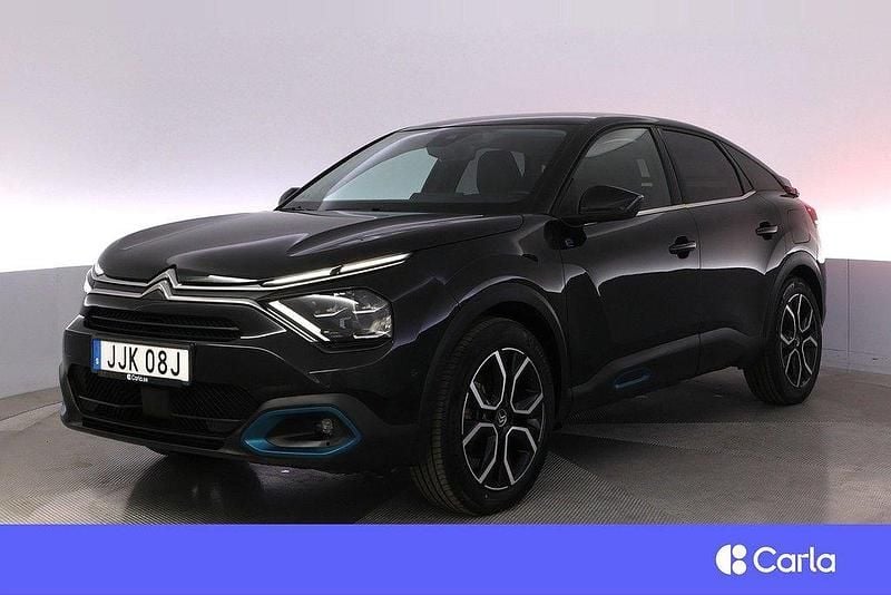 Svart Begagnad 2022 Citroën e-C4 Shine Halvkombi | 199 900 kr (Marknadspris) - Bild 1/4