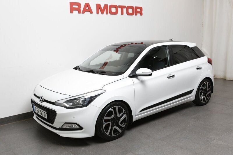Vit Begagnad 2015 Hyundai i20 Premium Halvkombi | 119 800 kr (Dyr) - Bild 1/3