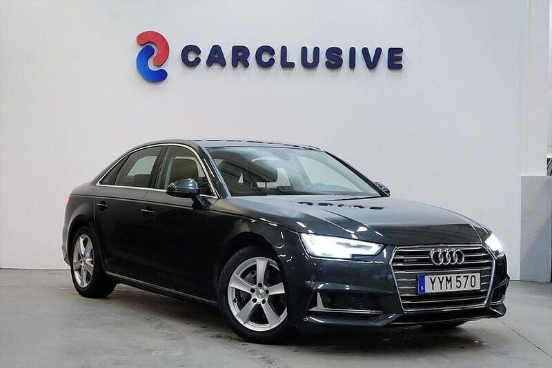 Grå Begagnad 2018 Audi A4 Sport Sedan | 214 900 kr (Lite dyr) - Bild 1/3