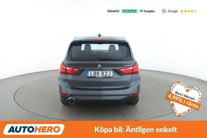 Begagnad BMW 218 Gran Tourer Advantage 141 HK (103 kW) 2019 Grå Minibuss