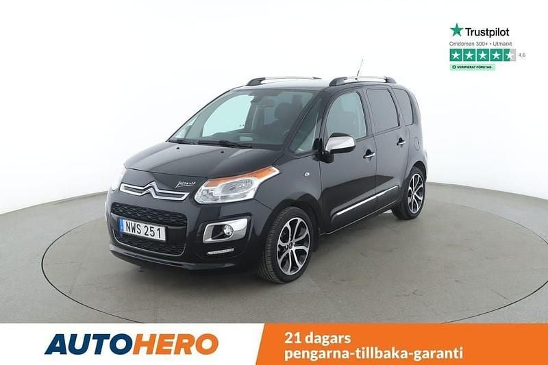 Svart Begagnad 2014 Citroën C3 Picasso Minibuss | 107 000 kr - Bild 1/4