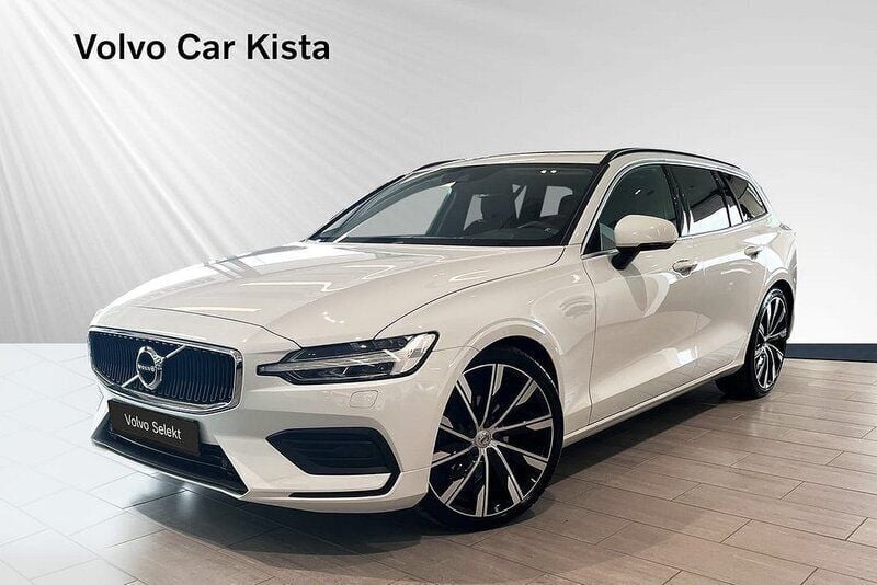 Vit Begagnad 2021 Volvo V60 Pro Kombi | 329 900 kr (Marknadspris) - Bild 1/3