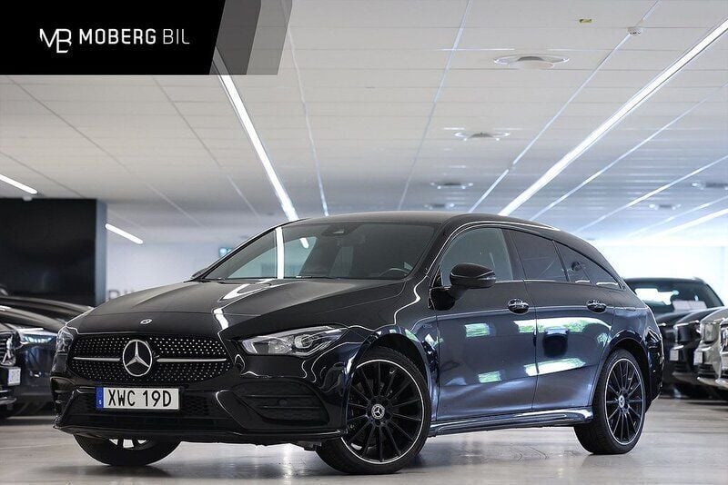 Svart Begagnad 2020 Mercedes CLA250e AMG Sedan | 299 900 kr (Superpris) - Bild 1/3