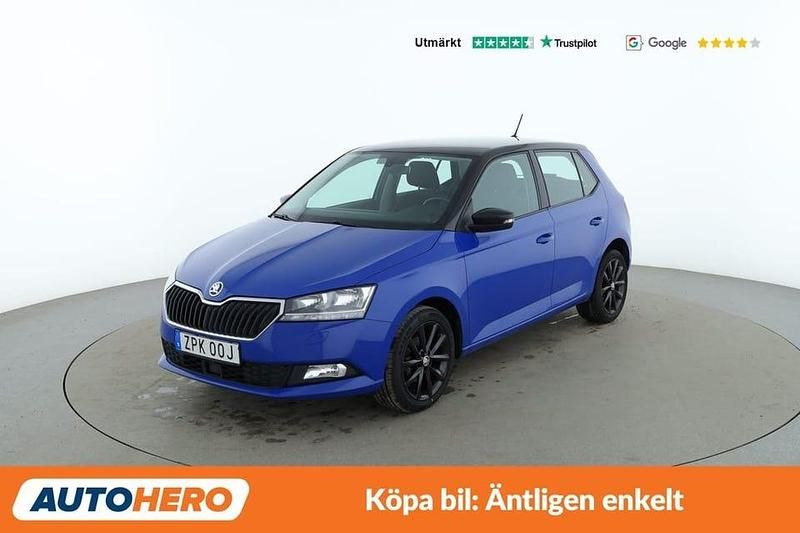 Blå Begagnad 2019 Skoda Fabia Style Halvkombi | 114 000 kr (Marknadspris) - Bild 1/4