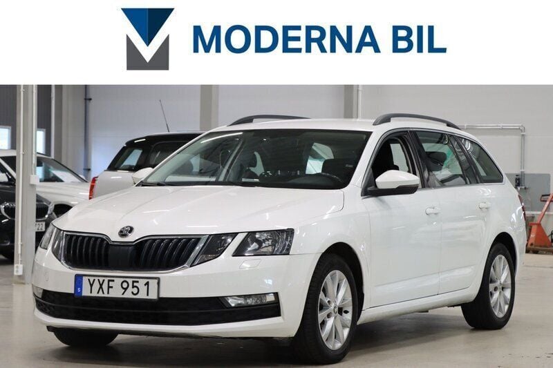 Vit Begagnad 2018 Skoda Octavia Ambition Kombi | 119 700 kr (Marknadspris) - Bild 1/4