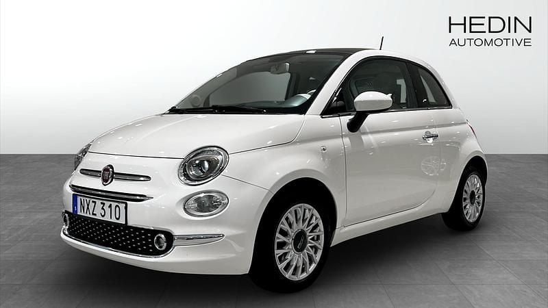 Vit (white) Begagnad 2016 Fiat 500 Lounge Halvkombi | 89 900 kr (Bra pris) - Bild 1/4