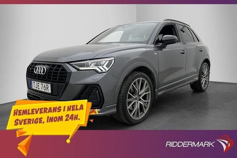 Grå Begagnad 2019 Audi Q3 S-Line SUV | 379 800 kr (Dyr) - Bild 1/3