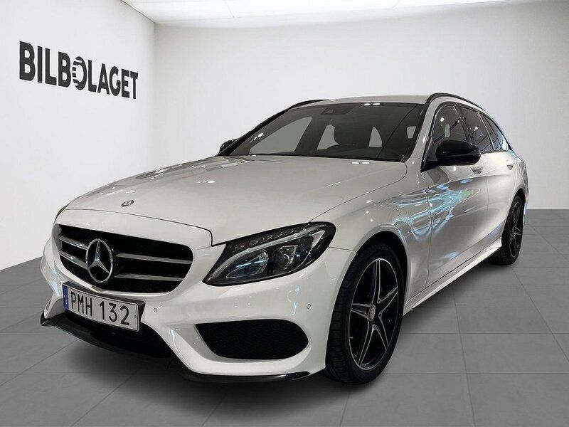 Vit Begagnad 2016 Mercedes C220 AMG Kombi | 219 800 kr (Marknadspris) - Bild 1/4