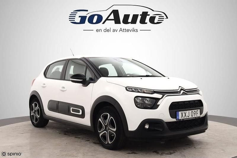 Vit Begagnad 2021 Citroën C3 Feel Halvkombi | 109 500 kr (Bra pris) - Bild 1/4