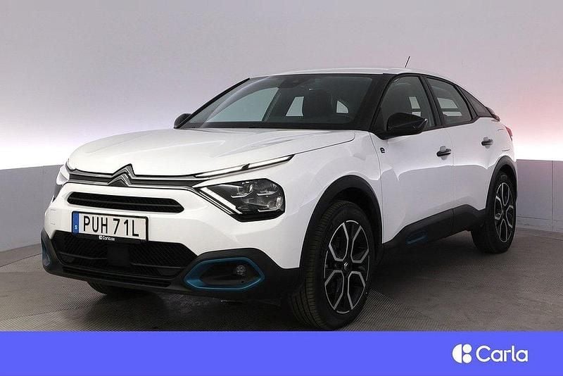 Vit Begagnad 2022 Citroën e-C4 Feel Halvkombi | 199 900 kr (Marknadspris) - Bild 1/4