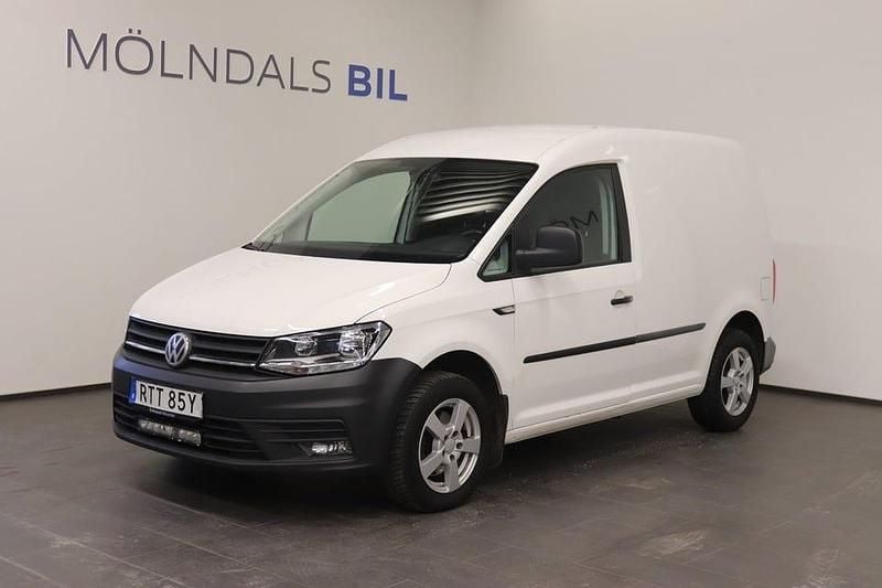 Vit Begagnad 2020 VW Caddy Minibuss | 134 900 kr (Marknadspris) - Bild 1/4