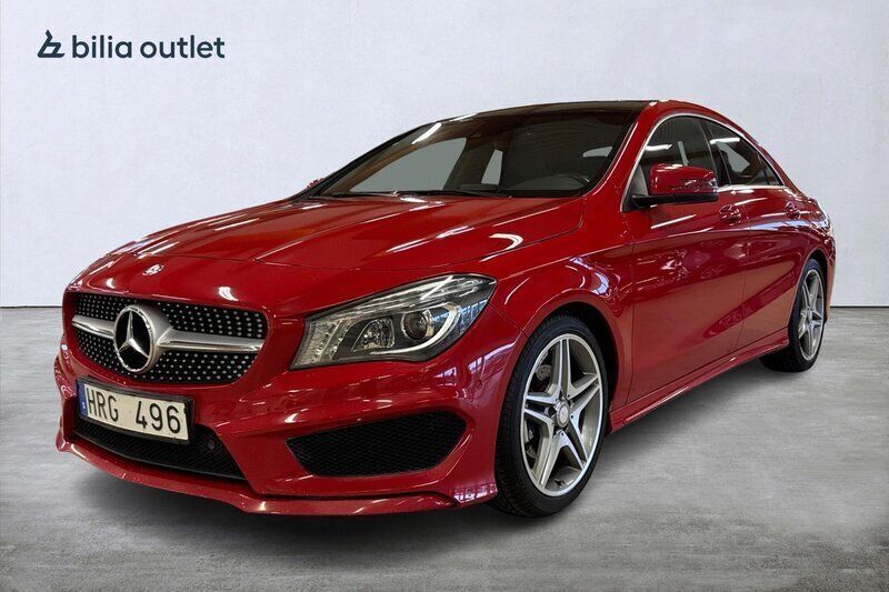 Röd Begagnad 2013 Mercedes CLA200 AMG Sportkupé | 159 900 kr (Marknadspris) - Bild 1/3