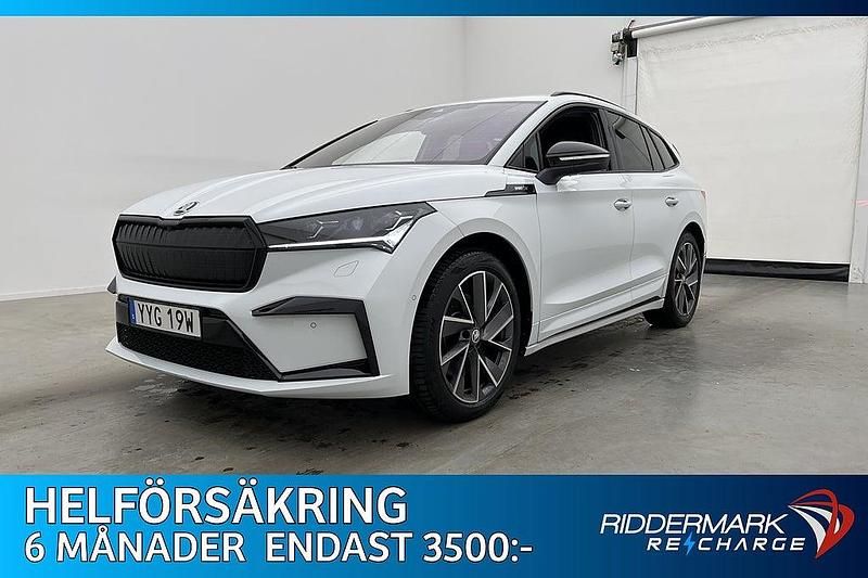Vit Begagnad 2022 Skoda Enyaq iV SUV | 339 800 kr (Marknadspris) - Bild 1/3