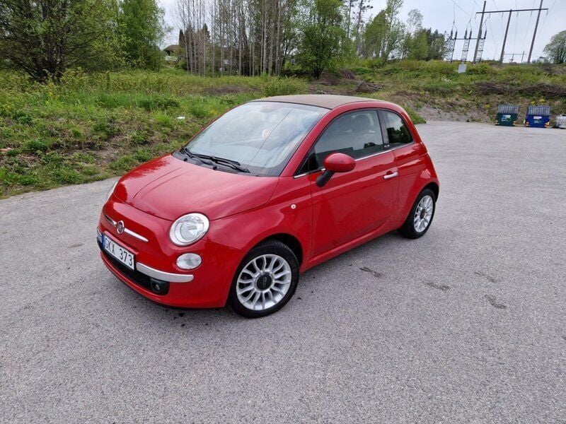Röd Begagnad 2013 Fiat 500C Lounge Cab | 65 000 kr (Bra pris) - Bild 1/4