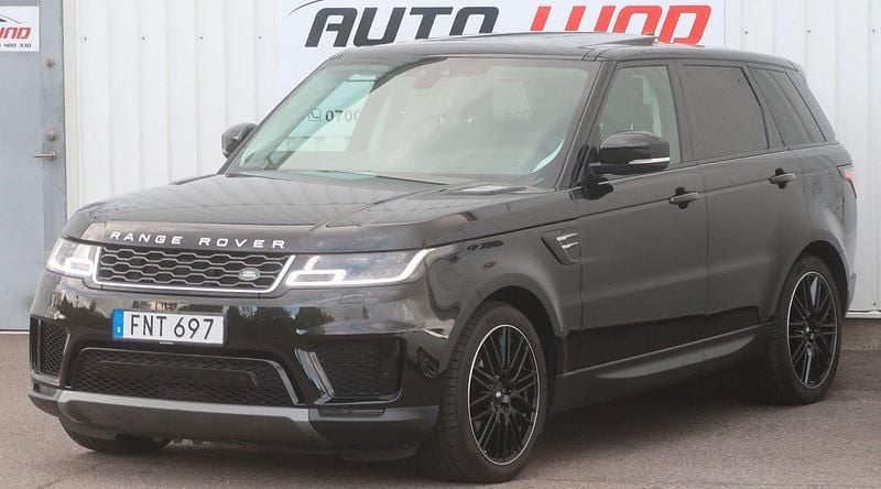 Svart (svartmetallic) Begagnad 2018 Land Rover Range Rover Sport SE SUV | 599 900 kr (Dyr) - Bild 1/4