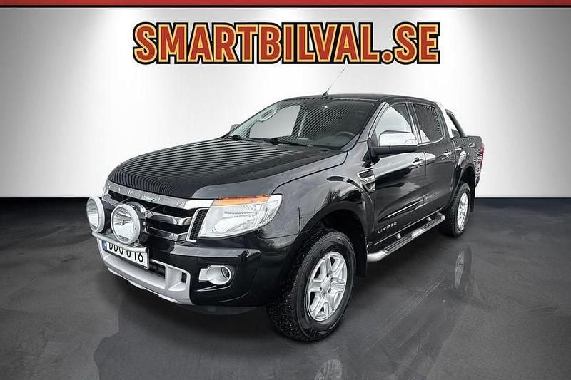 Svart Begagnad 2014 Ford Ranger Limited Pickup | 159 900 kr (Marknadspris) - Bild 1/3