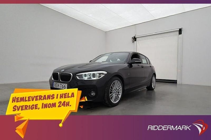 Begagnad BMW 118 M Sport 136 HK (100 kW) 2018 Svart Halvkombi